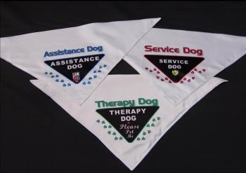 therapy dog bandana